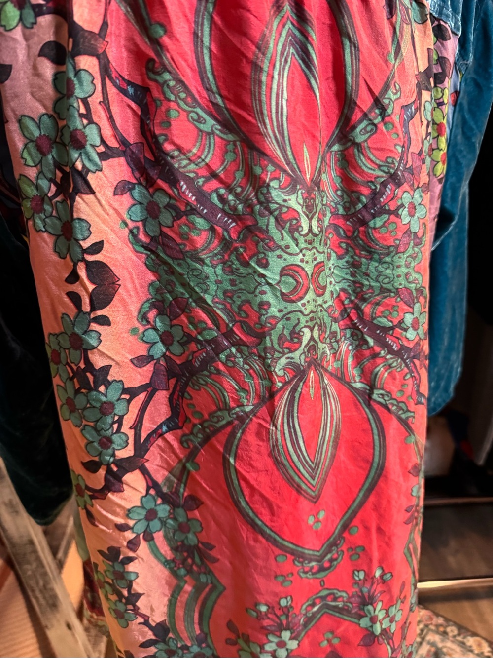 Johnny Was "Lucia" Velvet Trim Mix Tunic - Picture 4 of 6